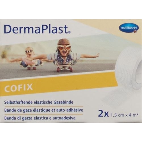 Dermaplast Cofix 1.5cmx4m Weiss 2 Stück buy online