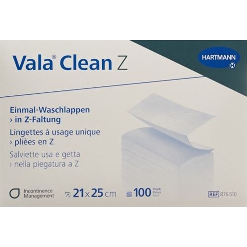 Valaclean Z Einm Waschlappen 21x25cm 8x 100 Stück buy online