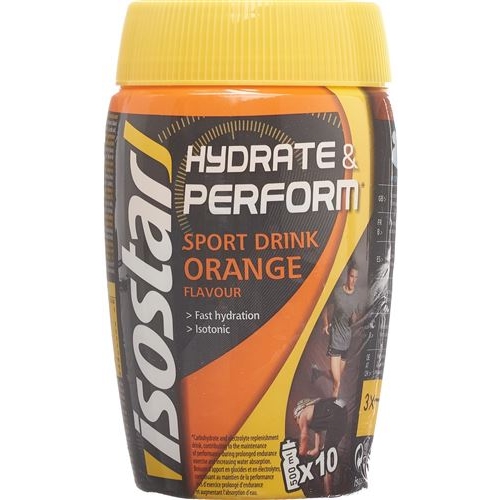 Isostar Hydrate & Perform Orange Pulver 400g buy online