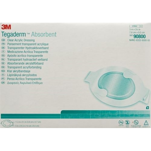 3M Tegaderm Absorbent Wundverband 7.6x9.5cm 5 Stück buy online