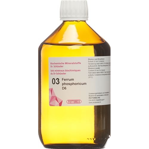 Phytomed Schüssler Nr. 3 Ferrum Phos Dil D 6 50ml buy online