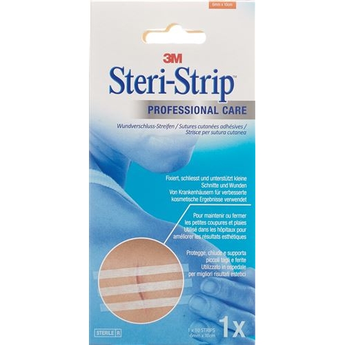 3M Steri Strip 6x100mm Weiss Verstärkt 10x 12 Stück buy online