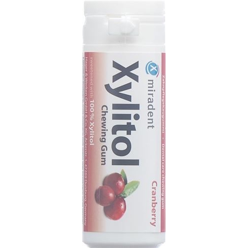 Miradent Xylitol Zahnpflege Kaugummi Cran 12x 30 Stück buy online