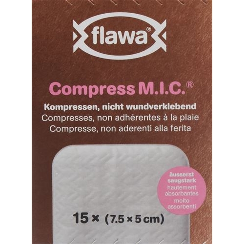 Flawa M.I.C. Kompressen Nicht Steril 7.5x5cm 15 Stück buy online