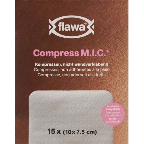 Flawa M.I.C. Kompressen Nicht Steril 7.5x10cm 10 Stück buy online