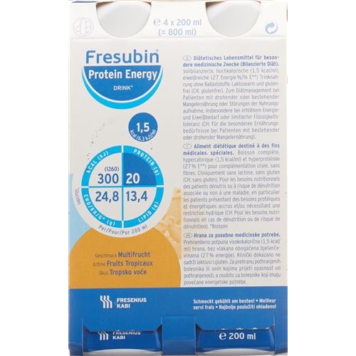 Fresubin Protein Energy Drink Multifrucht 4x 200ml buy online