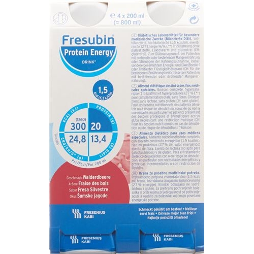 Fresubin Protein Energy Drink Walderdbeere 4x 200ml buy online