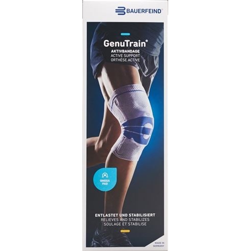 GenuTrain Aktivbandage Knie mit Silikonrand Grösse 5 Titan buy online