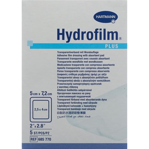 Hydrofilm Plus Wundverband Film 5x7.2cm Steril 50 Stück buy online