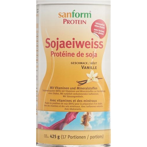 Sanform Soja Eiweiss Pulver Vanille Dose 425g buy online