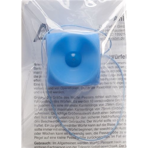 Aichele Würfel Pessar Grösse 3 37mm Silikon Blau Knopf buy online