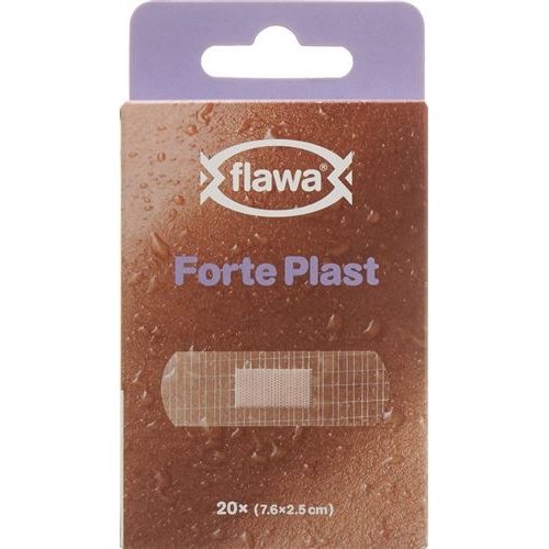 Flawa Forte Plaster 2.5x7.6cm Transparent 20 pieces buy online