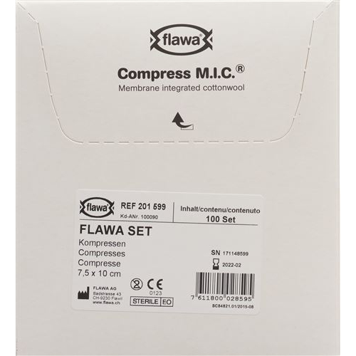 Flawa M.I.C. Kompressen Steril 7.5x10cm 100 Stück buy online