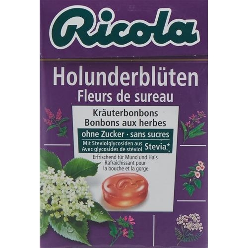 Ricola Holunderblüten Kräuterbonbons ohne Zucker Beutel 125g buy online