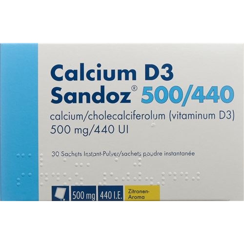 Calcium D3 Sandoz Pulver 500/440 30 Stück buy online