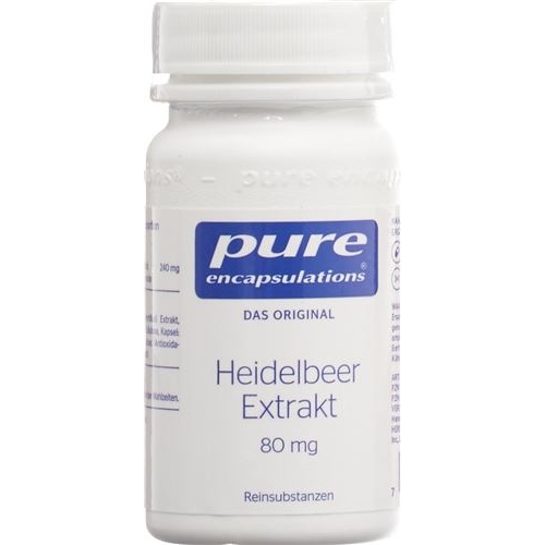 Pure Heidelbeerextrakt Kapseln Neu Dose 60 Stück buy online