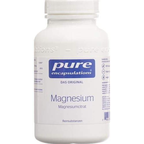 Pure Magnesium Citrat Kapseln Neu Dose 90 Stück buy online