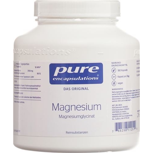 Pure Magnesium Glycinat Kapseln Neu Dose 180 Stück buy online