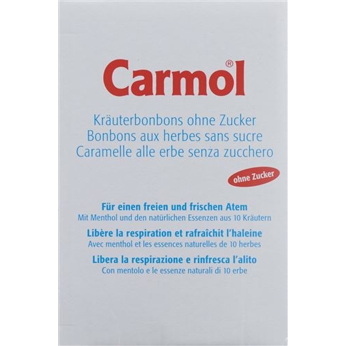 Carmol Kräuterbonbons ohne Zucker Beutel 75g buy online