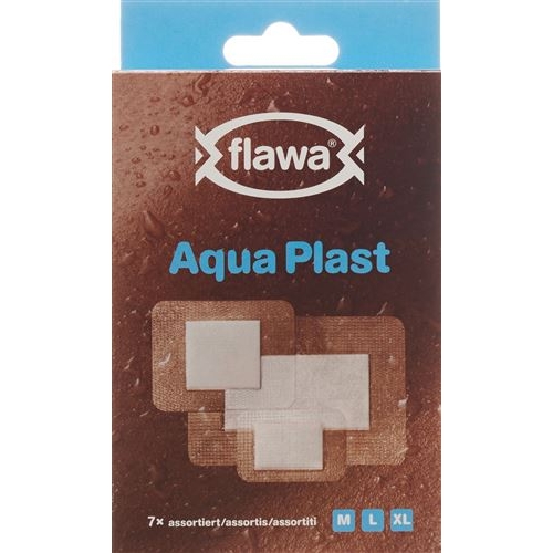 Flawa Aqua Plast Pflasterstrips Wasserfest 3 Grössen 7 Stück buy online