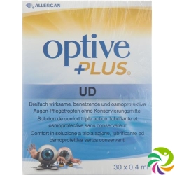 Optive Plus UD eye care drops 30 Monodos 0.4 ml