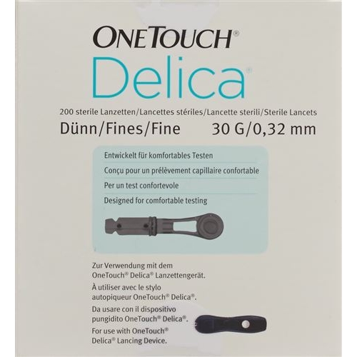 One Touch Plus Delica Lancets 200 pieces buy online