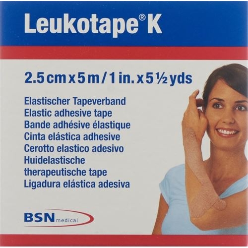 Leukotape K paving binder 5mx2.5cm skin color 5 pcs buy online