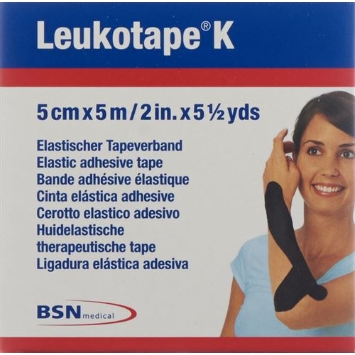 Leukotape K paving binder 5mx5cm black 5 pcs buy online