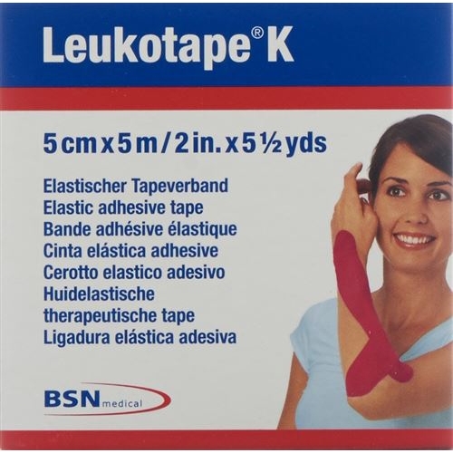 Leukotape K paving binder 5mx5cm pink 5 pcs buy online