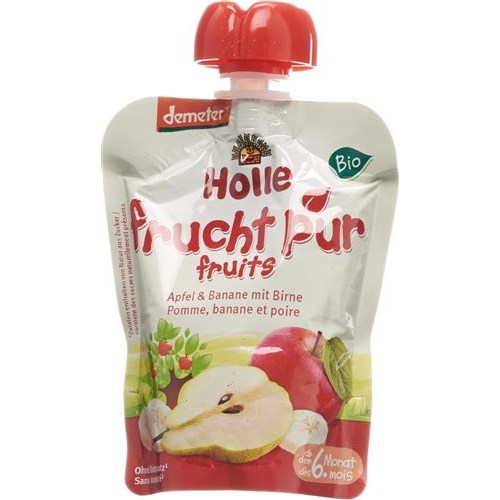 Holle Pouchy Apple & Banana with pear 90 g buy online