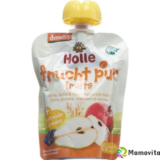 Holle Bluebird - Pouchy pear apple & blueberry oat 100 g buy online