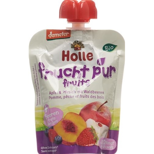 Holle Berry Puppy - Pouchy apple & peach with forest berries 100g buy online