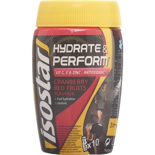 Isostar Hydrate and Perform PLV Red fruits 400 g buy online