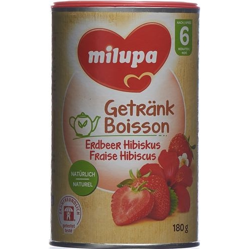 Milupa strawberry hibiscus drink after 6 months; 180 g buy online