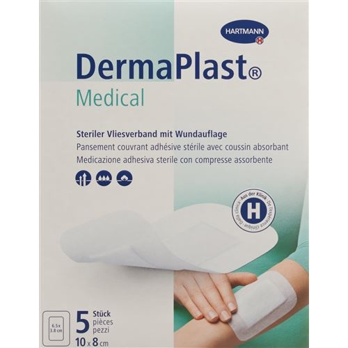 Dermaplast Medical Vliesverband 10x8cm 5 Stück buy online