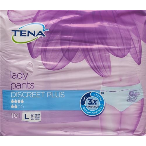 TENA silhouette discreet Plus L White 10 pcs buy online