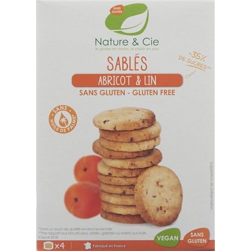 Nature & Cie apricot biscuits gluten free 135 g buy online