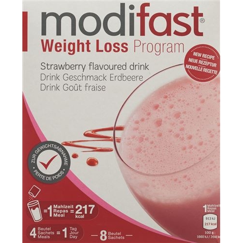 Modifast program strawberry drink 8 x 55 g buy online