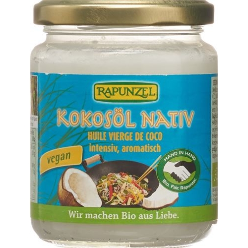 Rapunzel coconut oil natively glass 200g buy online