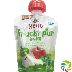 Holle Power Parrot - Pouchy apple pear & spinach 100g