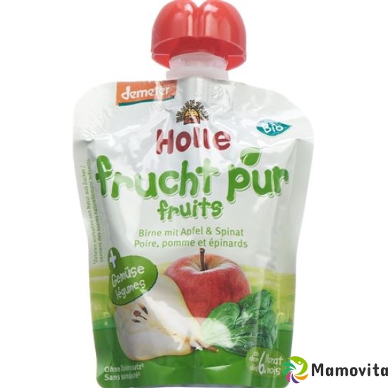 Holle Power Parrot - Pouchy apple pear & spinach 100g buy online