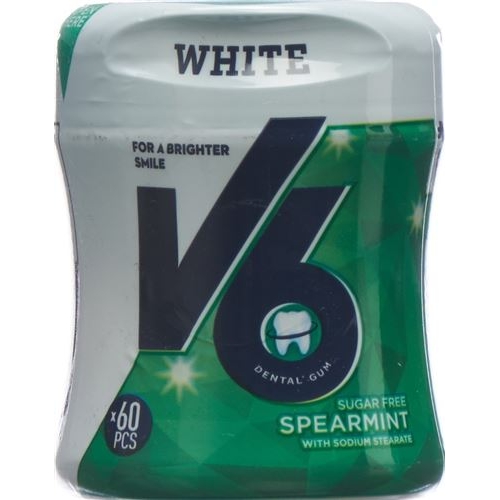 V6 White chewing gum Spearmint Ds 60 pcs buy online