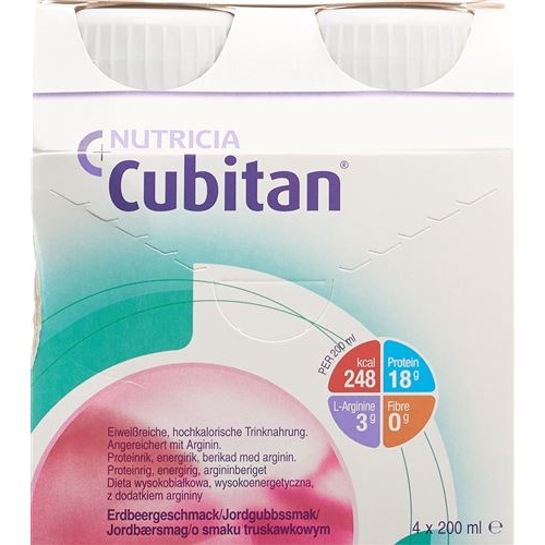 Cubitan liquid food strawberry 24 x 200 ml buy online