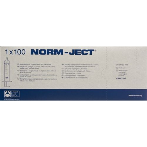 HSW syringe Norm-Ject 10 ml of 2-piece eccentric 100 pcs buy online