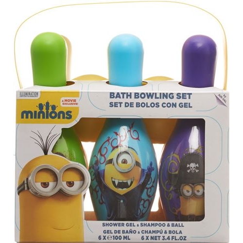 Minions Set Bowling 6x shampoo and shower + ball buy online