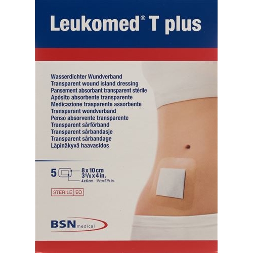 Leukomed T plus transparent wound dressing 8x10cm with the wound dressing 50 pcs buy online