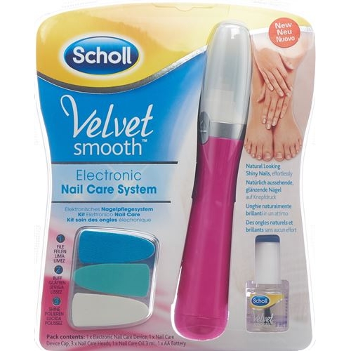 Scholl Velvet Smooth electronically nail care system pink buy online