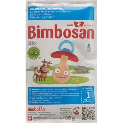 Bimbosan Bio 1 Baby milk travel portion 5 x 25 g buy online