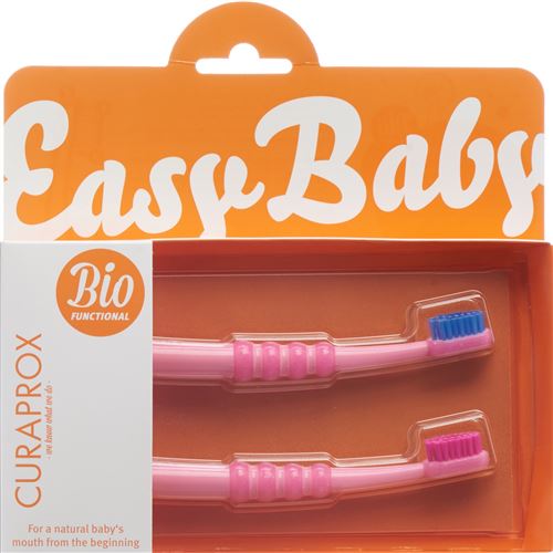 Curaprox Baby Zahnbürste Rosa Doppelpack 2 Stück buy online