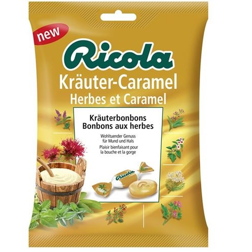 Ricola Kräuter-Caramel ohne Zucker Beutel 125g buy online